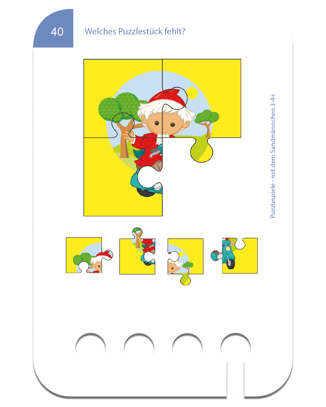Puzzlespiele Sandmännchen · 3-4 · Lochkasten Kartensatz
