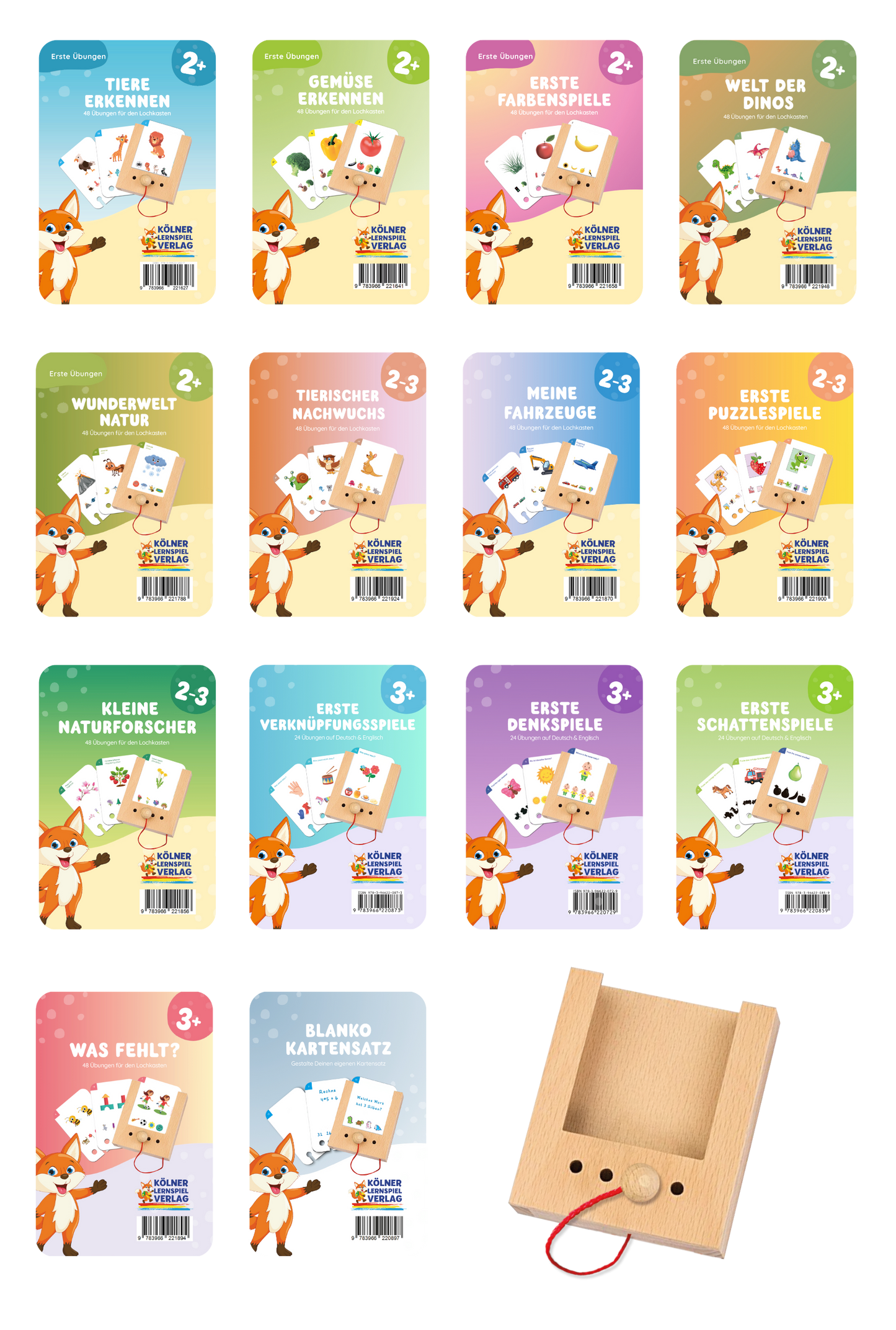 The large starter set for ages 2-3+ olds 14 sets of cards