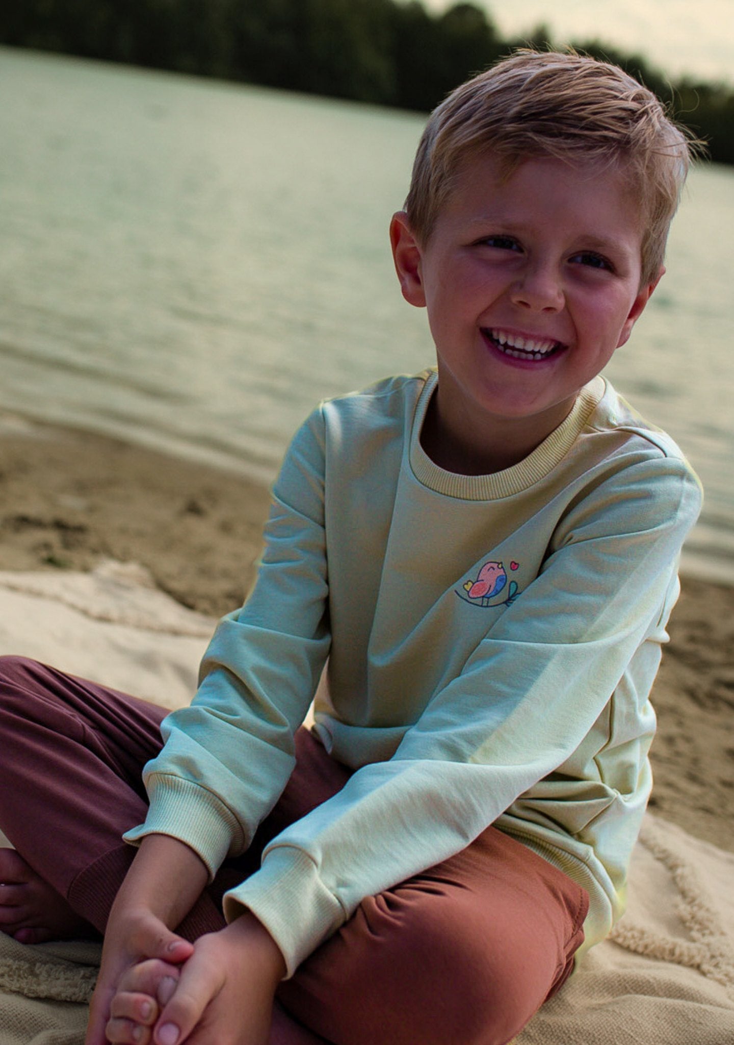 Noah's Ark Sweatshirt Hellgrün aus Baumwolle