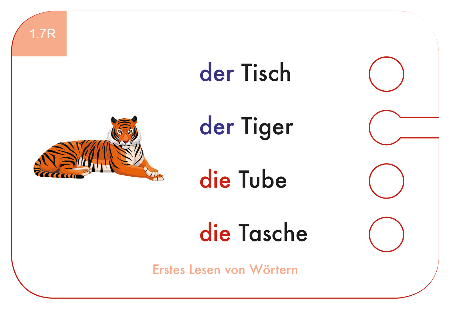 Erstes Lesen von Wörtern