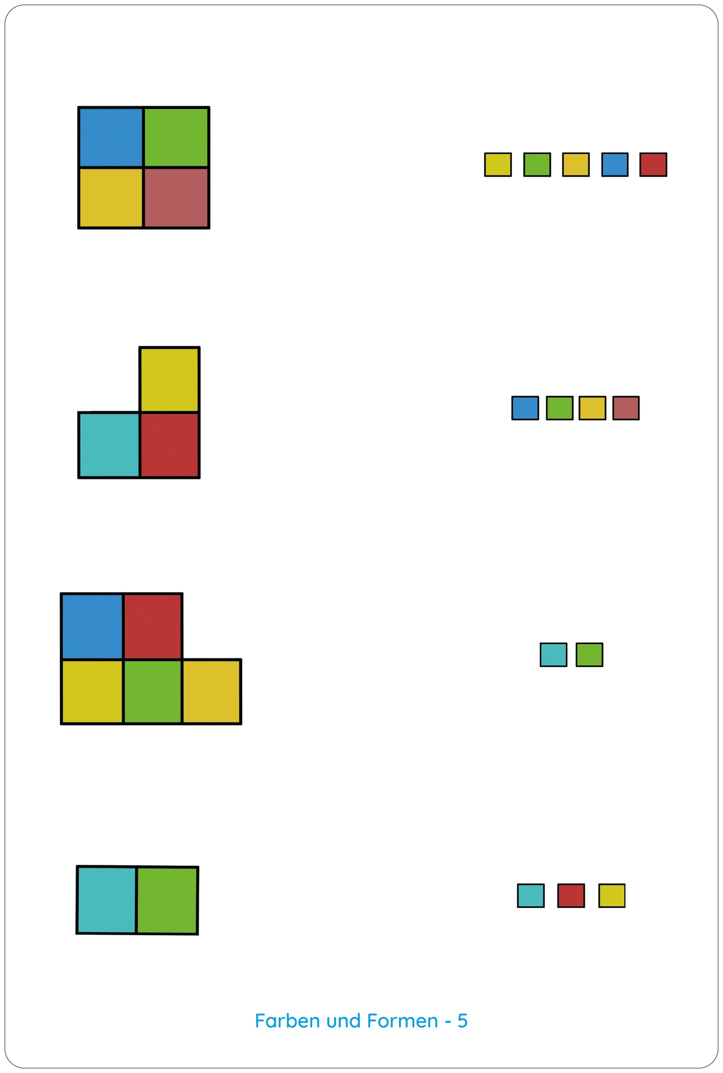 Lemo deck of cards colors and shapes