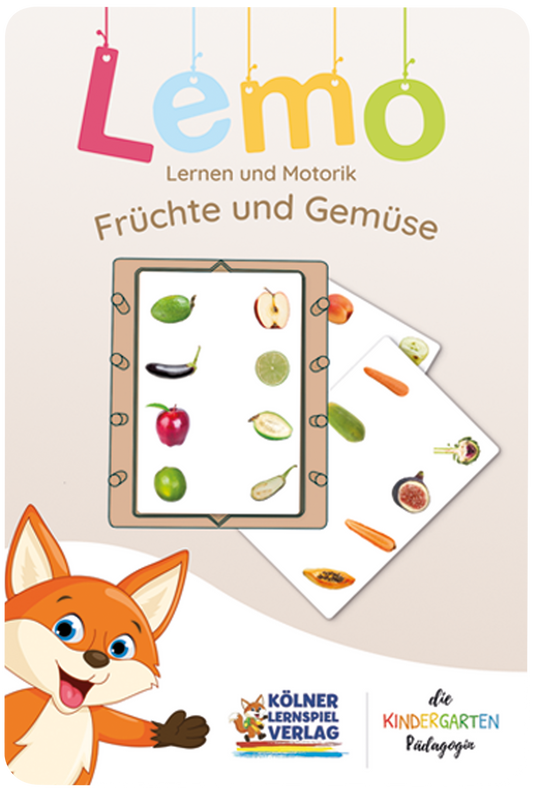 Lemo Kartensatz Früchte und Gemüse (ab 3 Jahren)