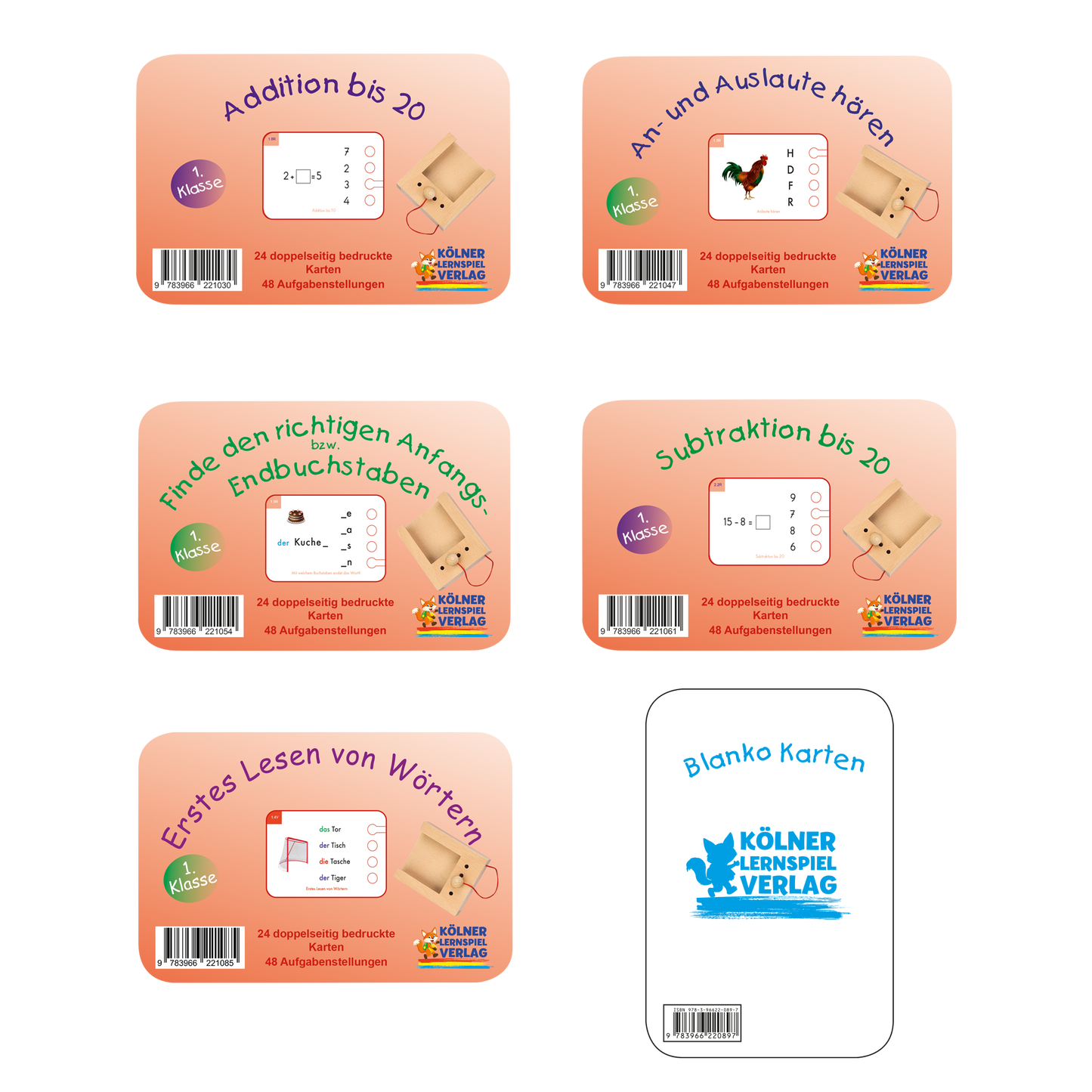 6 decks of cards for 1st class