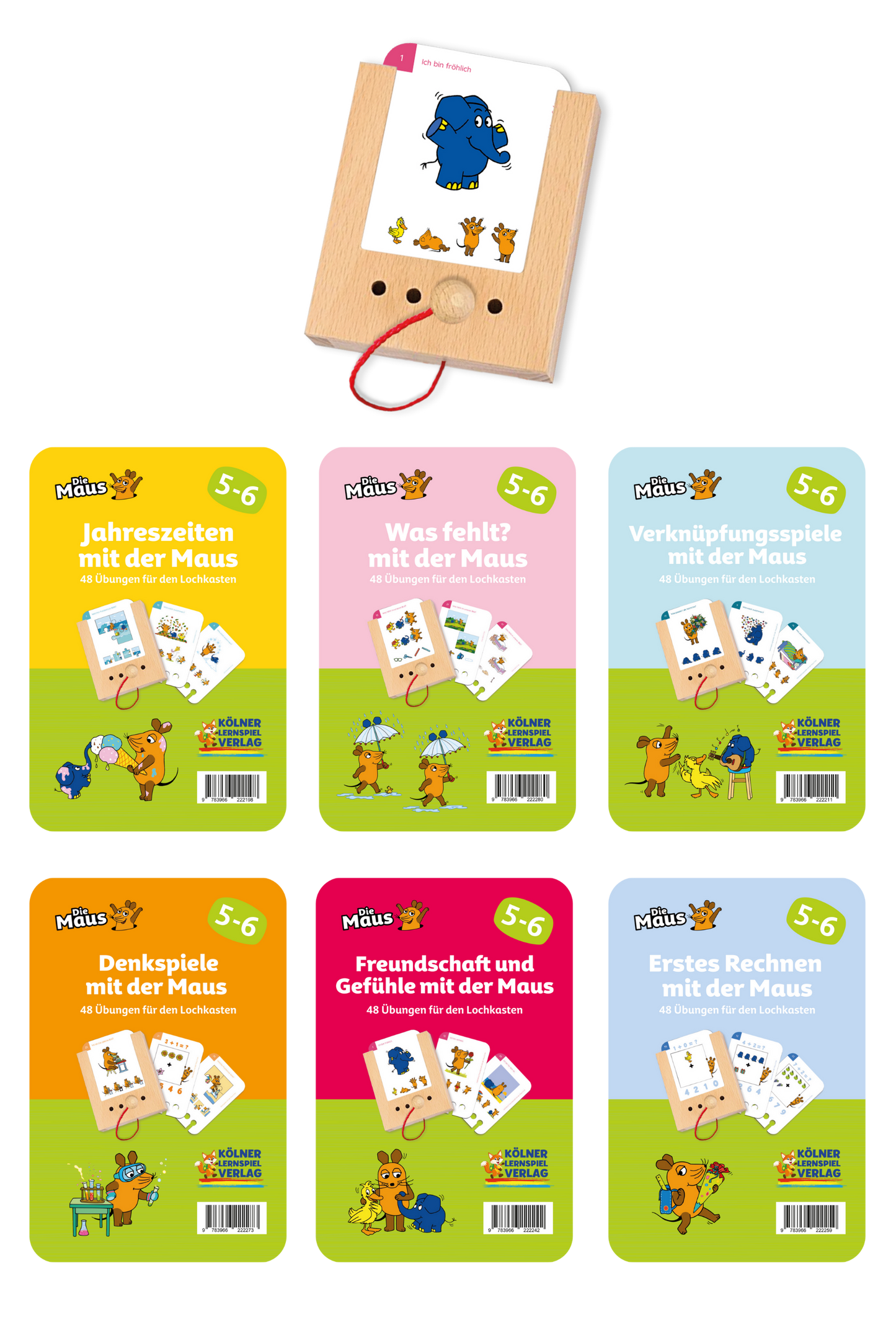 Woodplay Starterset Ages 3+ with 6 sets of cards