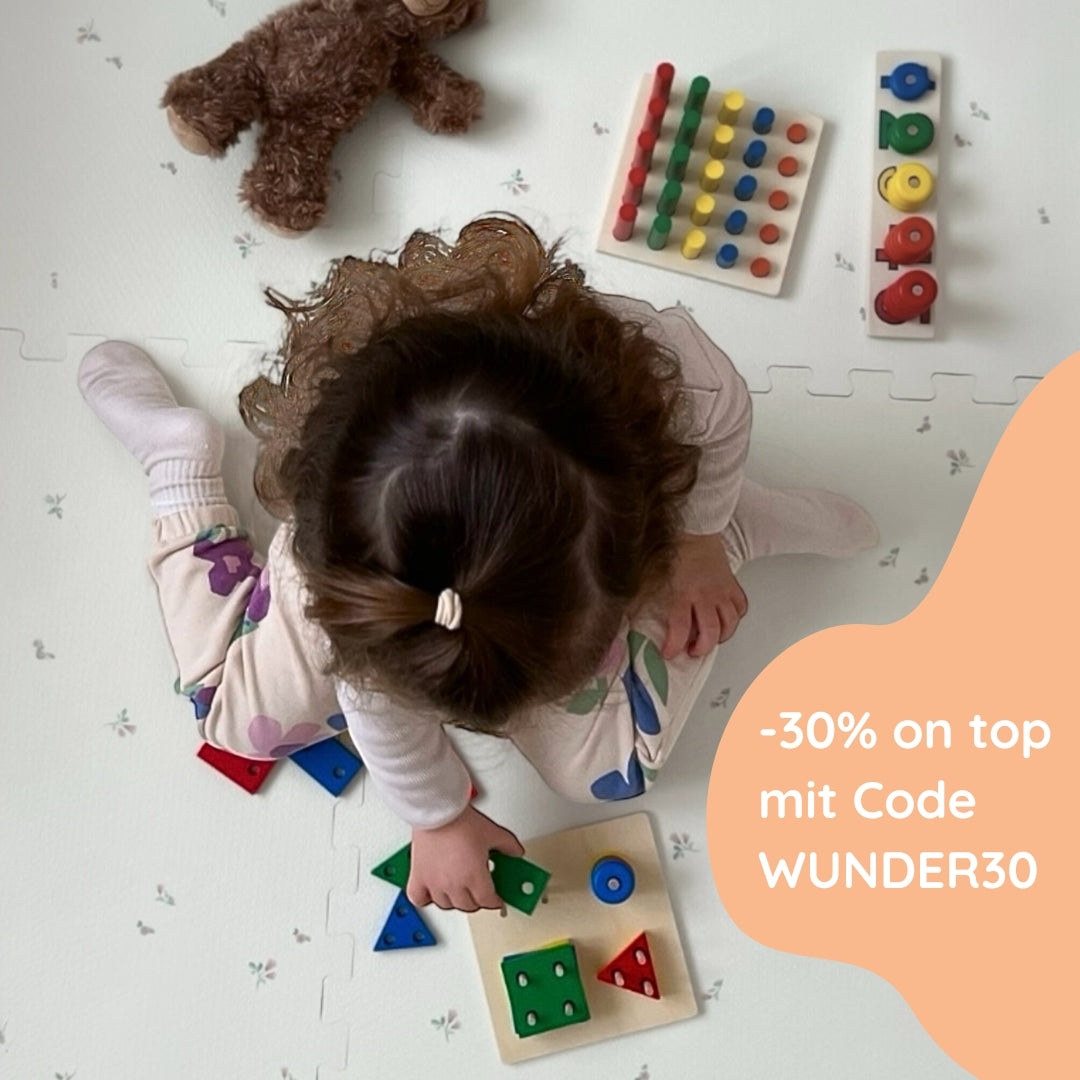 Jetzt neu: Mein Montessori Wunderset mit 14 Holz-Lernspielen