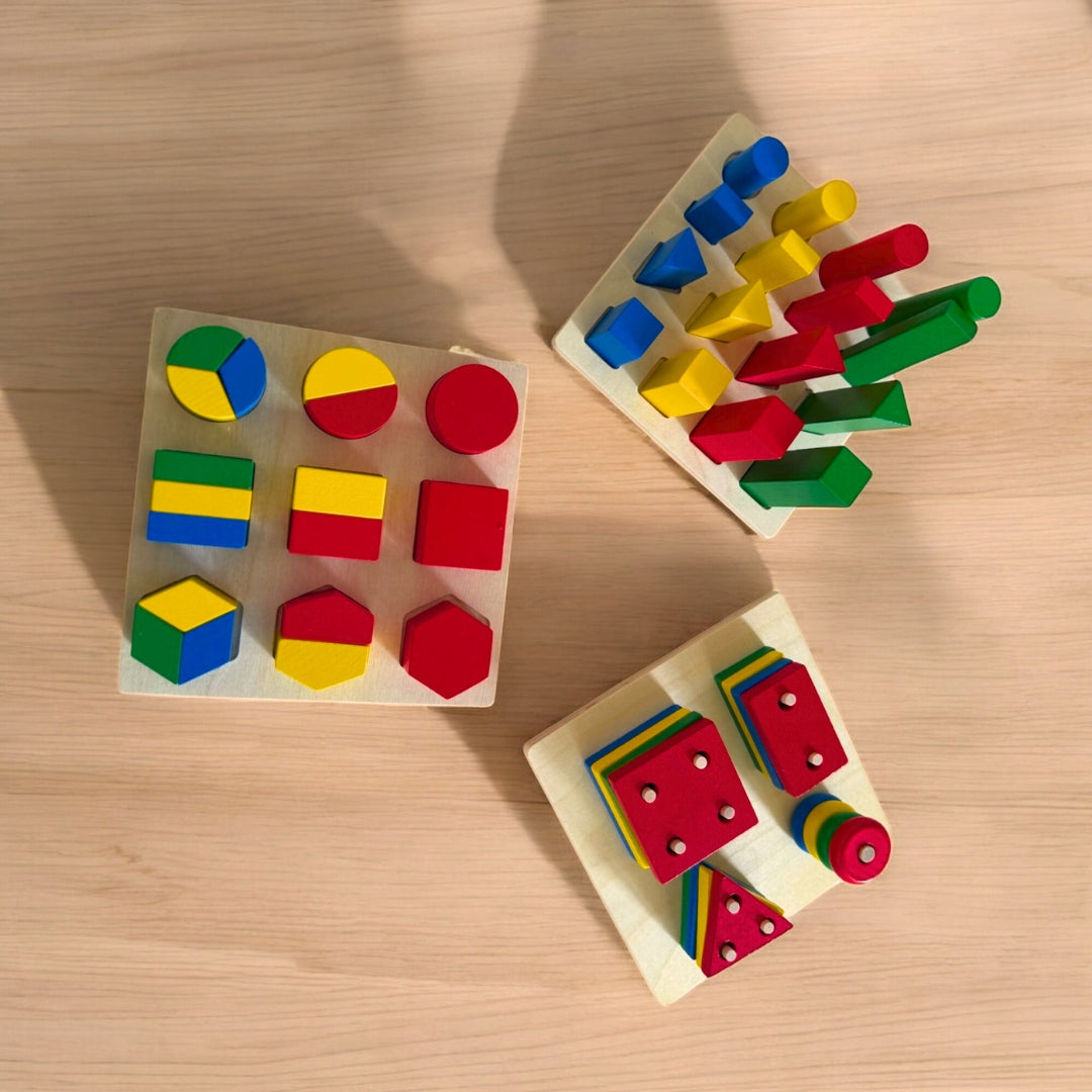 Jetzt neu: Mein Montessori Wunderset mit 14 Holz-Lernspielen