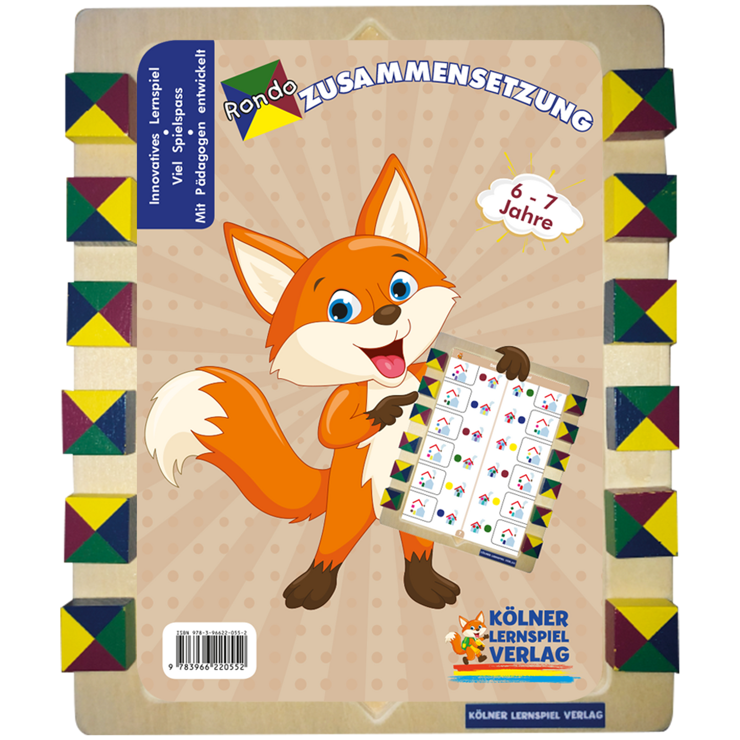 Rondo Holzrahmen mit dem Kartensatz Zusammensetzung