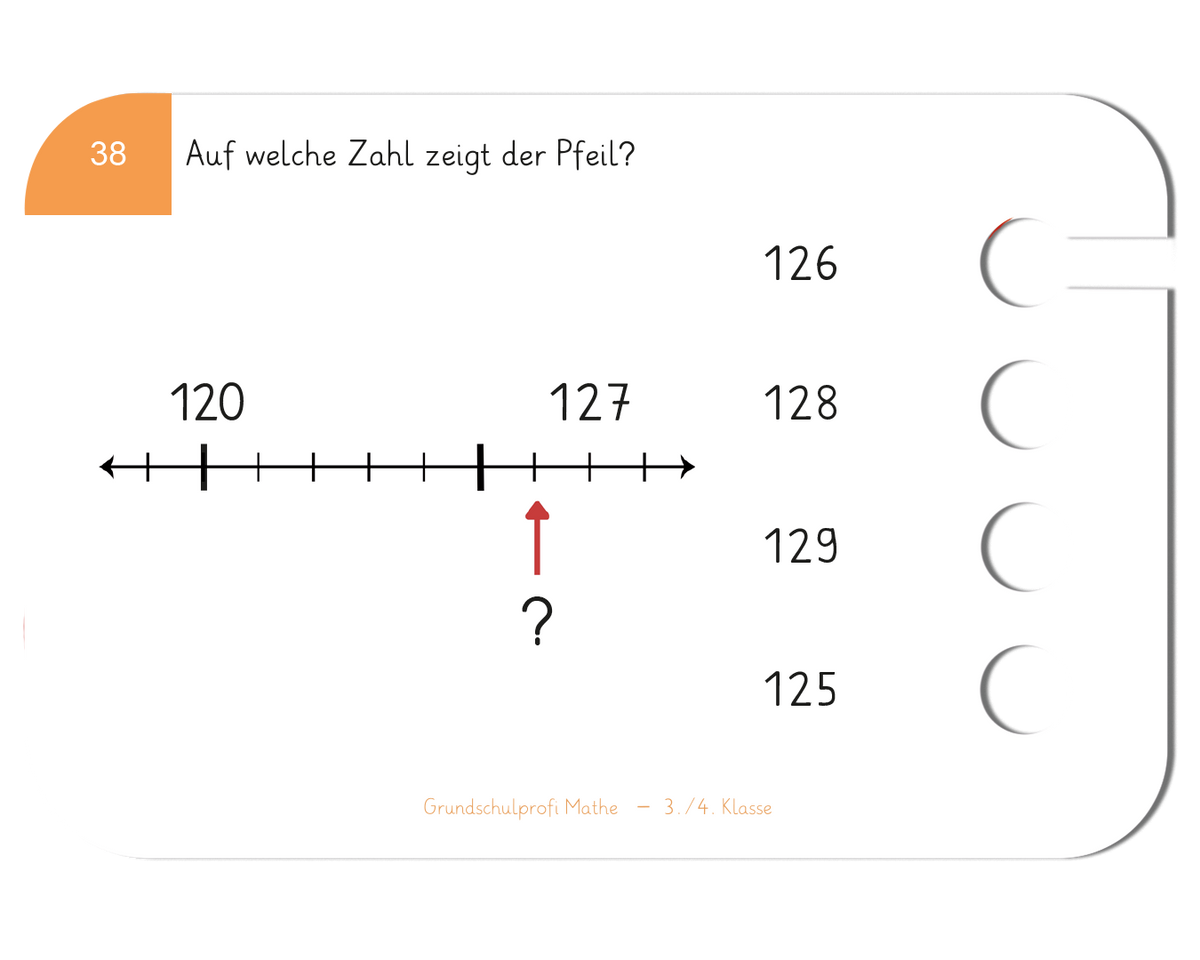Grundschulprofi Mathe · 3.-4. Klasse · Kartensatz für den Lochkasten