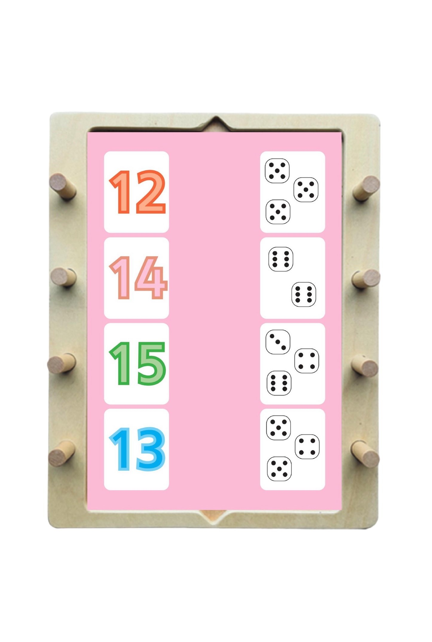 Lemo starter set from 5 years: wooden frame + 3 decks of cards