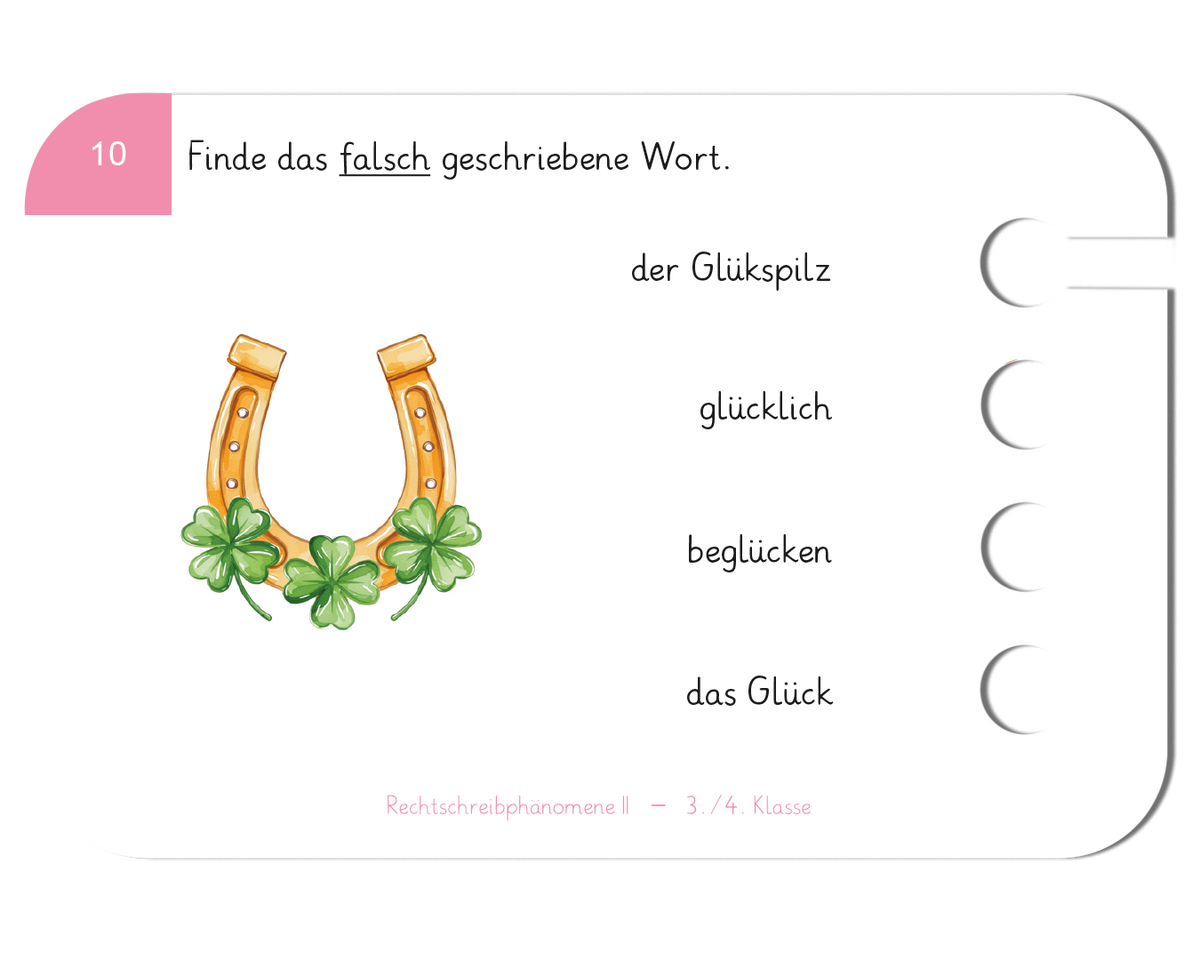 Lochkasten Starterset für die 3.-4. Klasse – Deutsch & Mathe