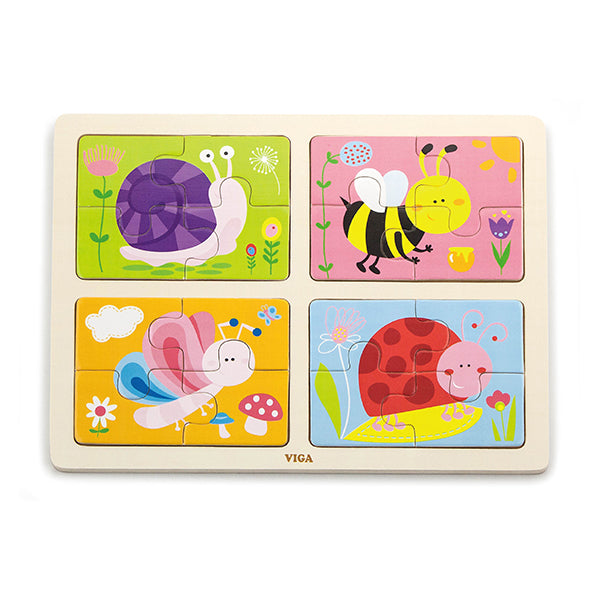 4 Puzzle Insekten