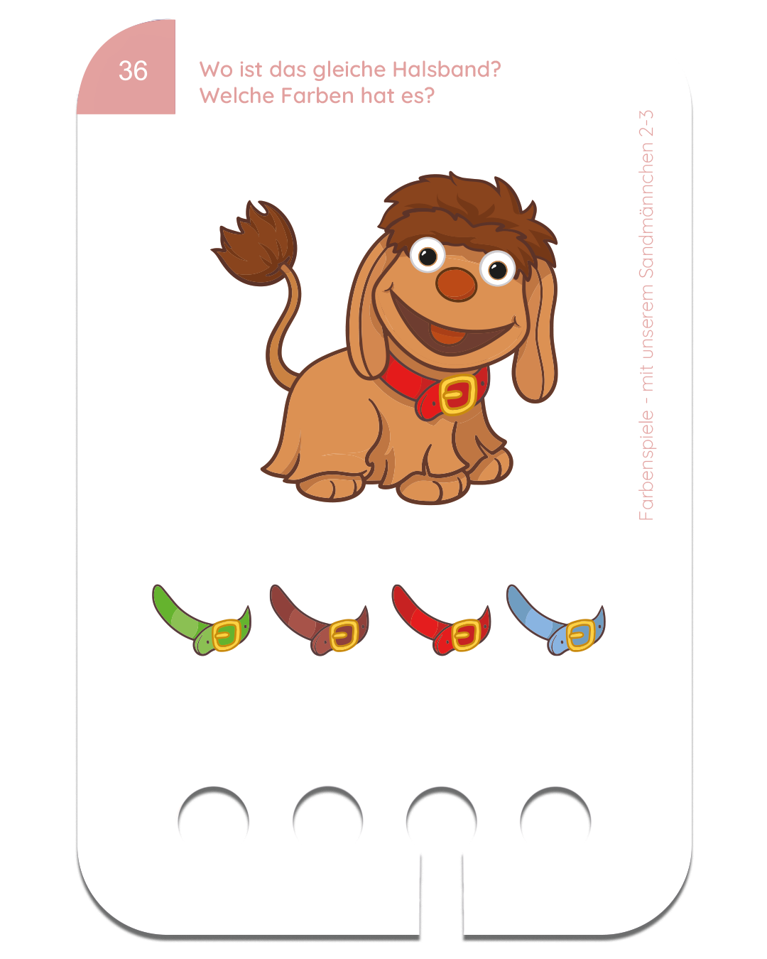 Farbenspiele Sandmännchen ·  2-3 · Lochkasten Kartensatz