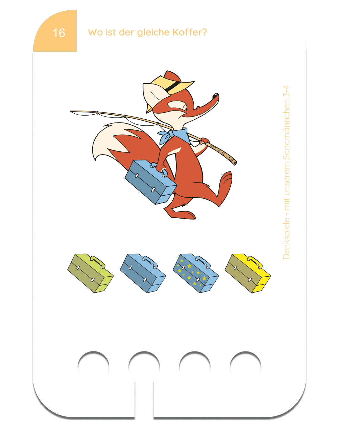 Denkspiele Sandmännchen ·  3-4 · Lochkasten Kartensatz
