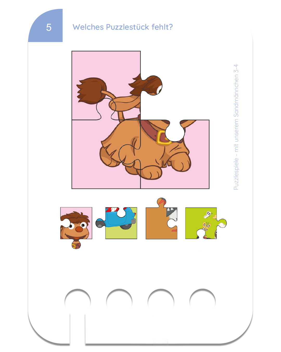 Puzzlespiele Sandmännchen ·  3-4 · Lochkasten Kartensatz
