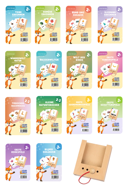 Das große Starterset für die 2-3 Jährigen mit 14 Kartensätzen