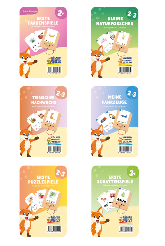 Kartensatz-Set ab 2-3 Jahren (6 Kartensätze)