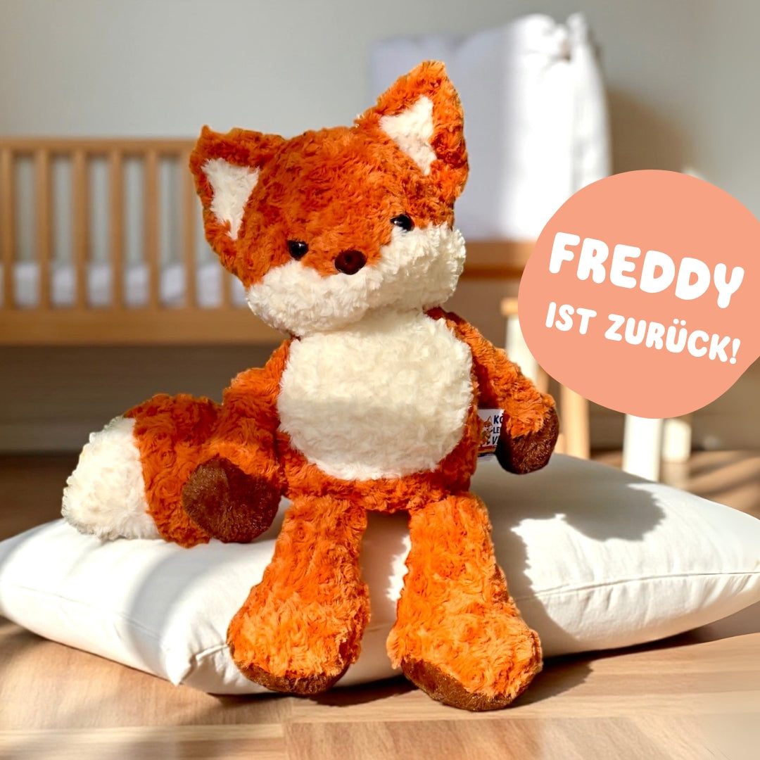 Wieder verfügbar: Freddy der Fuchs Kuscheltier in neuer Edition