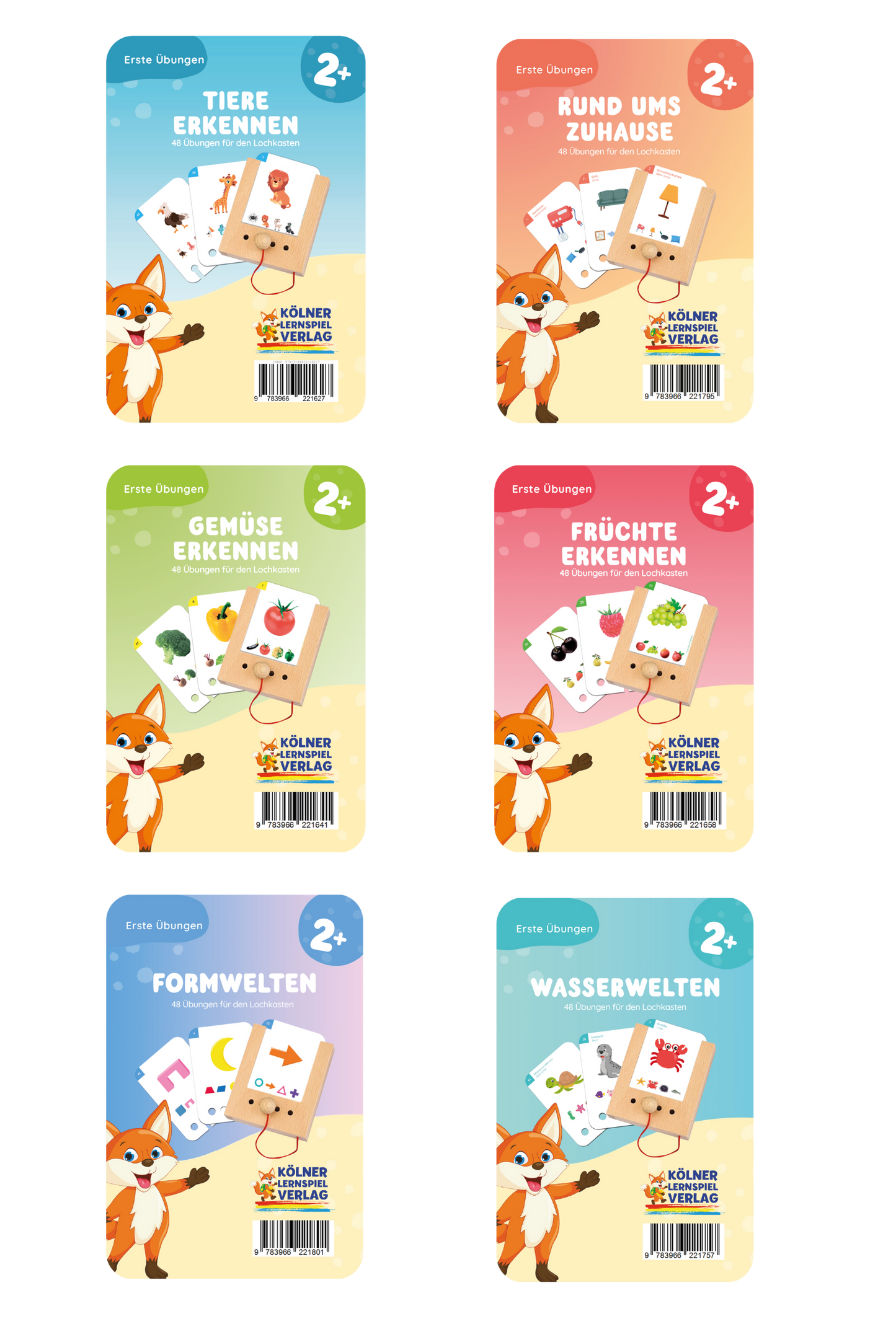 Kartensatz-Set ab 2 Jahren (6 Kartensätze)