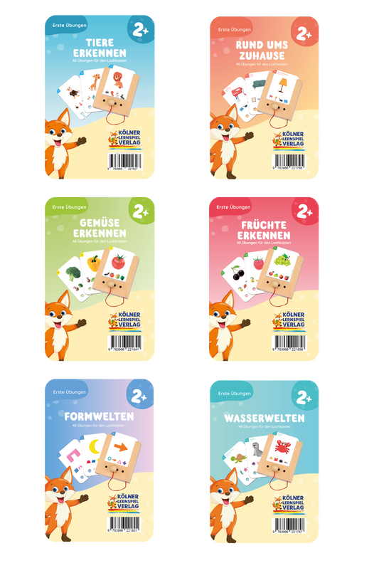 Kartensatz-Set ab 2 Jahren (6 Kartensätze)