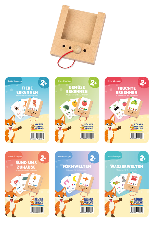 Lochkasten Starterset ab 2 Jahren mit 6 Kartensätzen