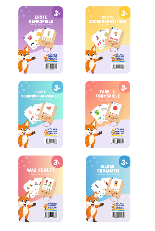 Kartensatz-Set ab 3 Jahren (6 Kartensätze)