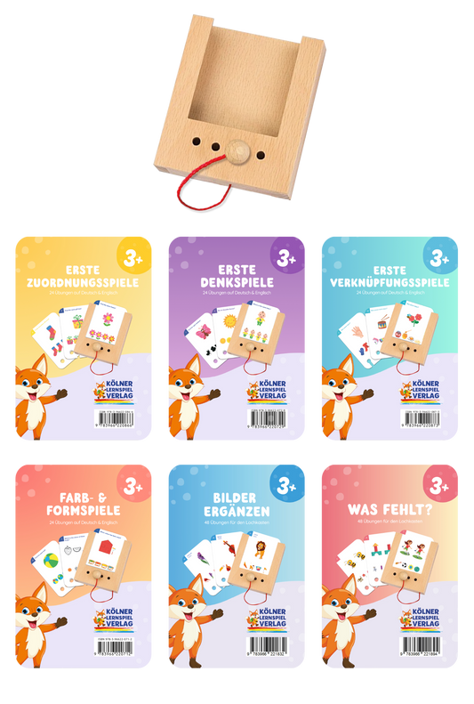 Woodplay Starterset Ages 3+ with 6 sets of cards