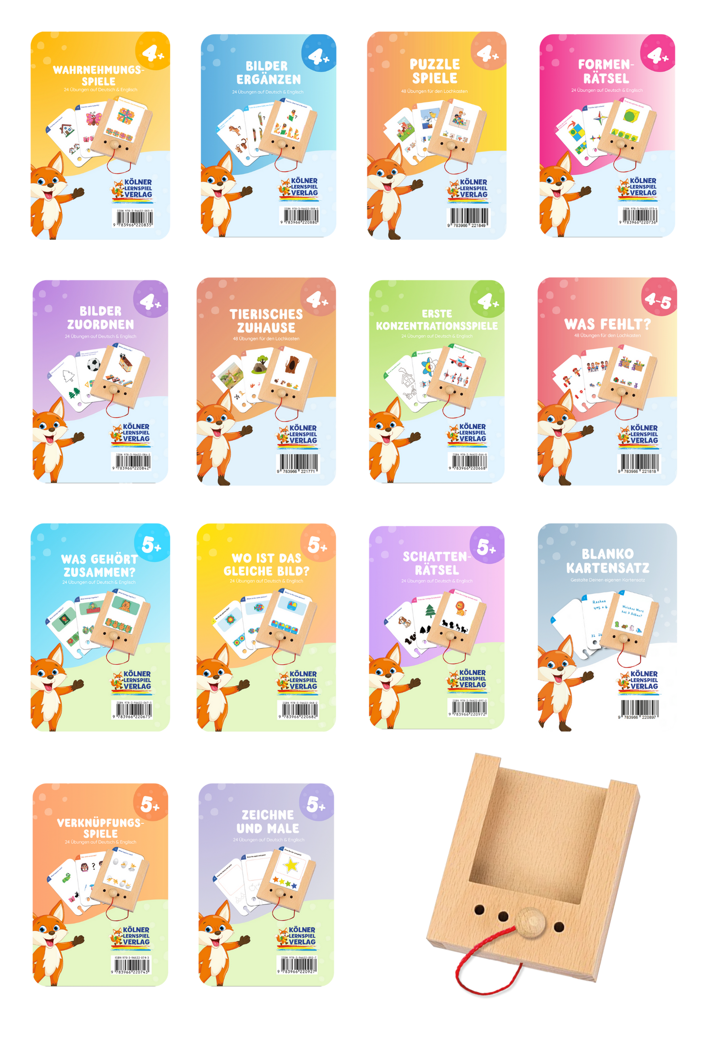 Das große Starterset für die 4-5 Jährigen mit 14 Kartensätzen