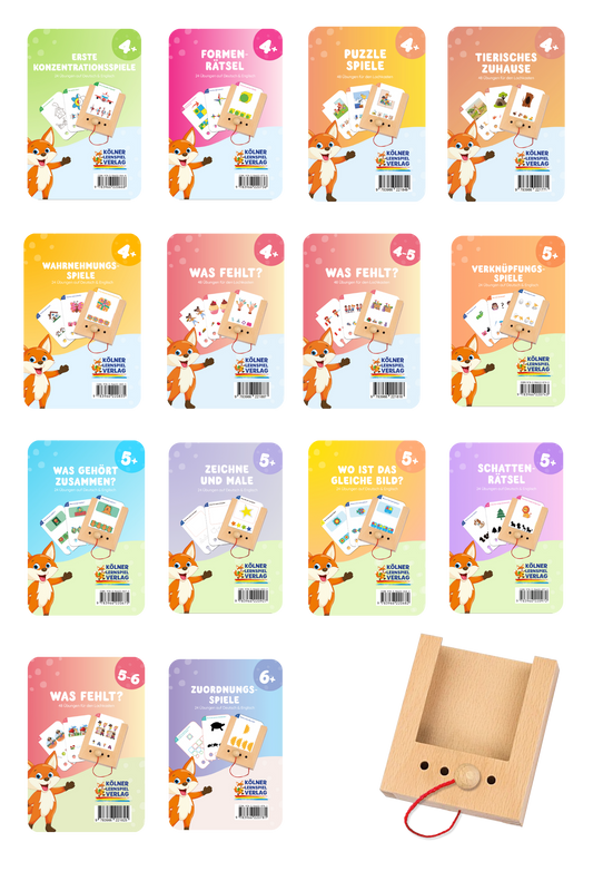 Das große Starterset für die 4-5 Jährigen mit 14 Kartensätzen