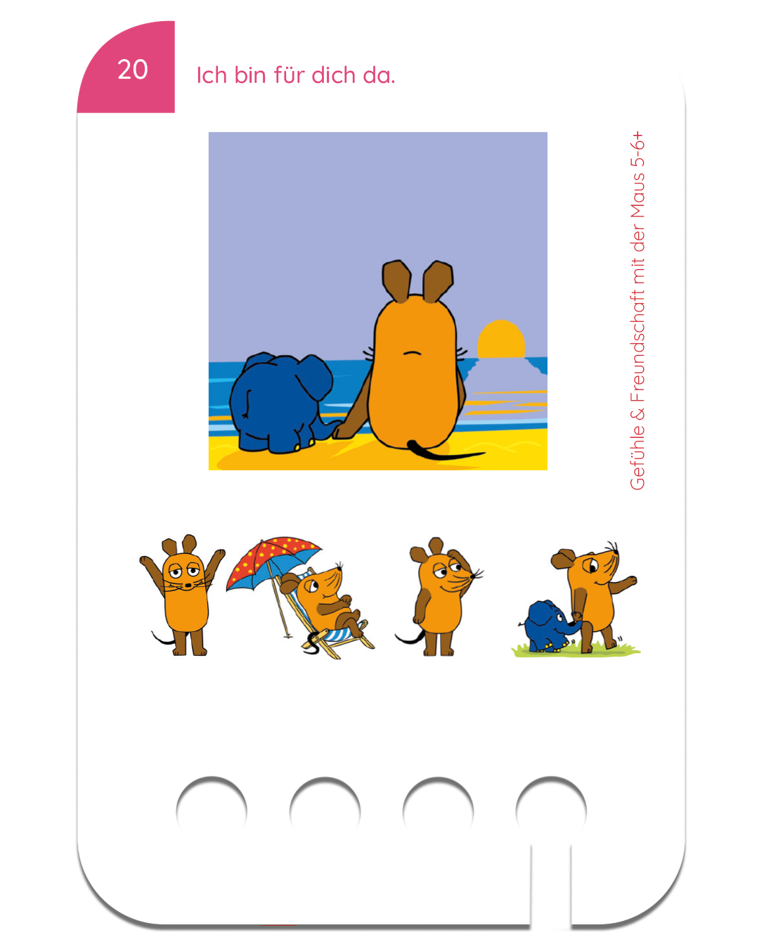 Lochkasten Komplettpaket mit der Maus ab 3-6 Jahren mit 12 Kartensätzen