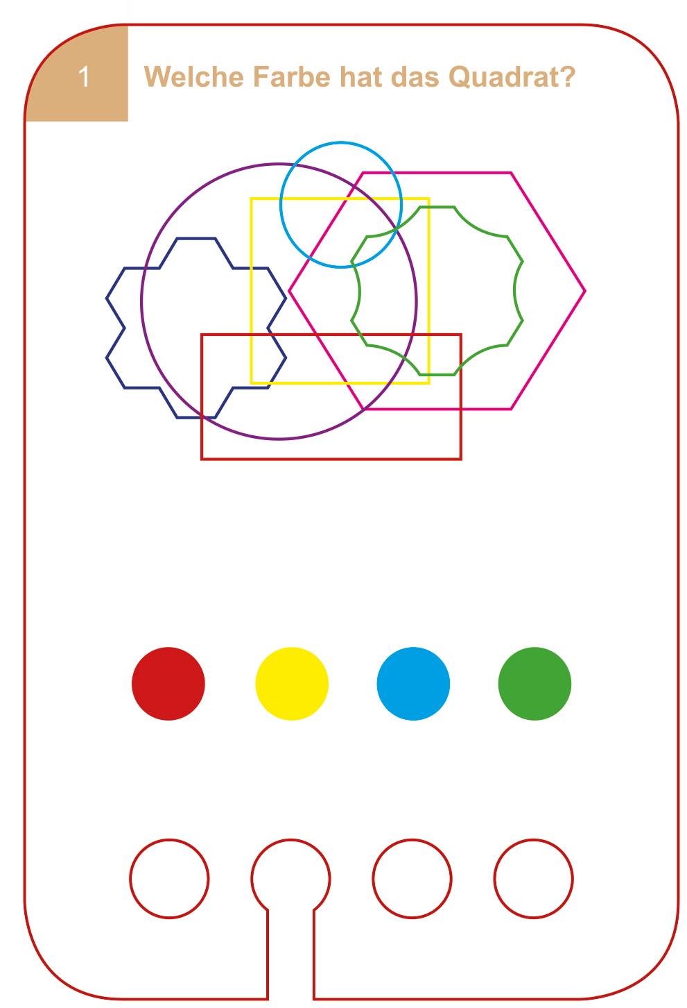 Punch box set elementary school with 6 card sets