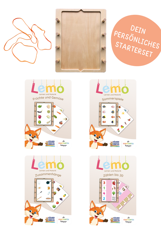 Dein persönliches Starterset: Lemo mit 4 Kartensätzen Deiner Wahl