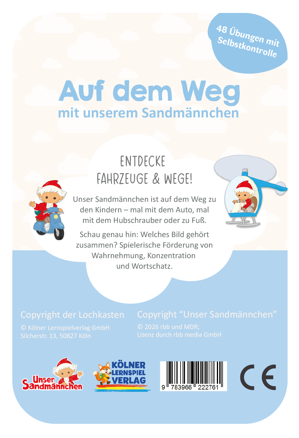 Auf dem Weg Sandmännchen ·  2-3 · Lochkasten Kartensatz