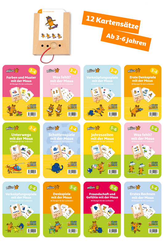Woodplay Starterset Ages 3+ with 6 sets of cards
