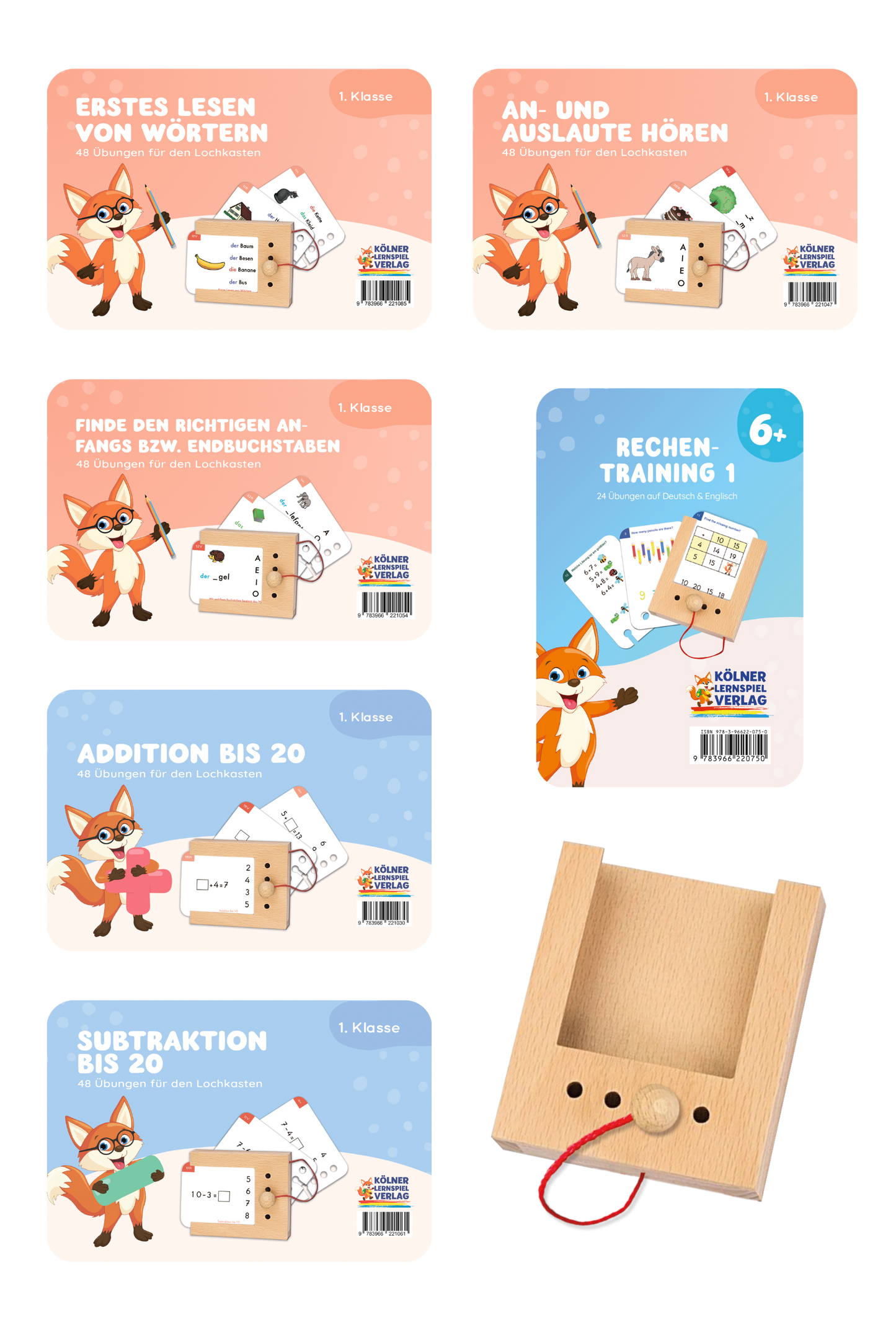 Woodplay Starterset 1st grade: Woodplay + 6 Card Sets