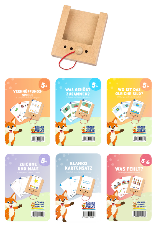 Lochkasten Starterset ab 5 Jahren mit 6 Kartensätzen