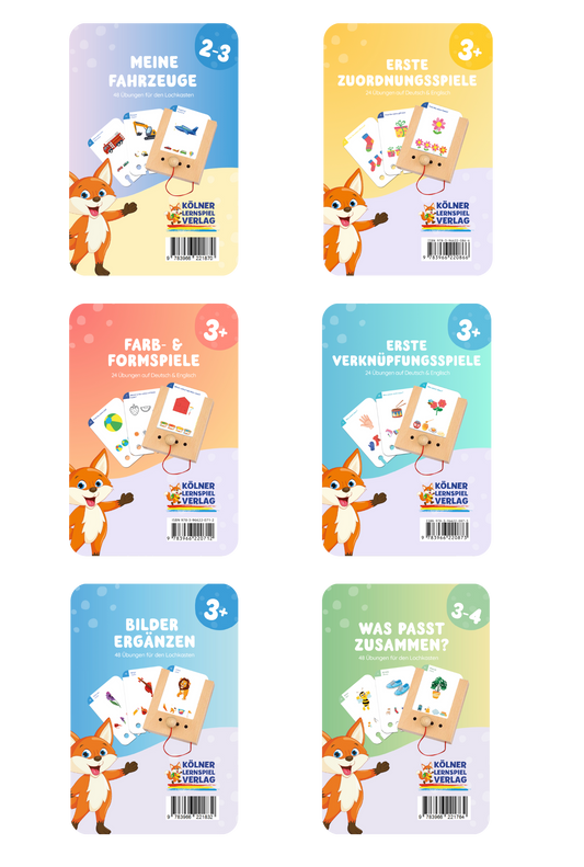 Kartensatz-Set ab 3 Jahren (6 Kartensätze)