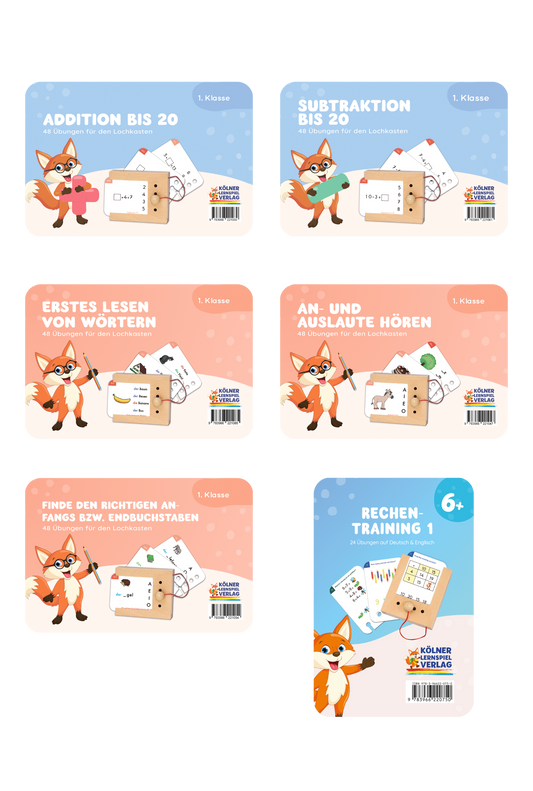 Kartensatz-Set 1. Klasse (6 Kartensätze)