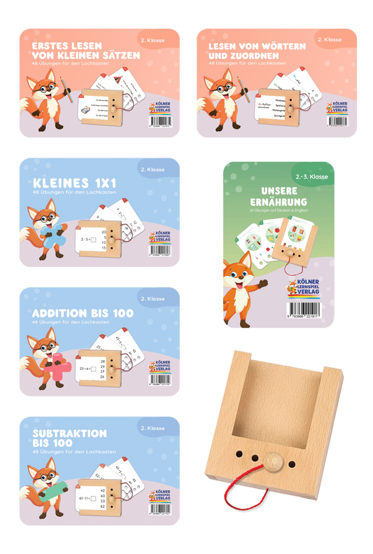 Lochkasten Starterset für die 2. Klasse