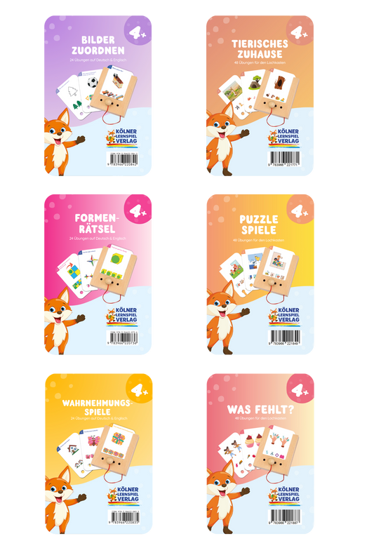 Kartensatz-Set ab 4 Jahren (6 Kartensätze)
