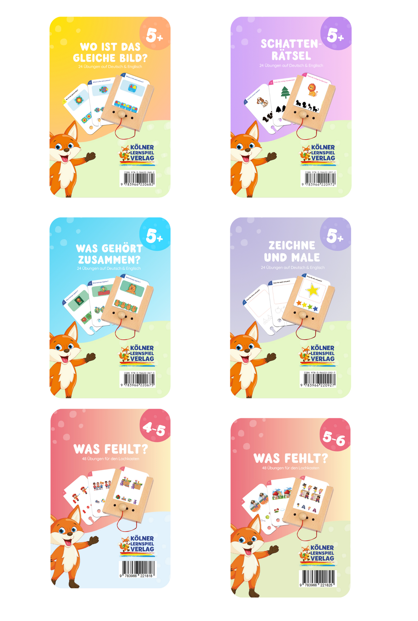 Kartensatz-Set ab 5 Jahren (6 Kartensätze)