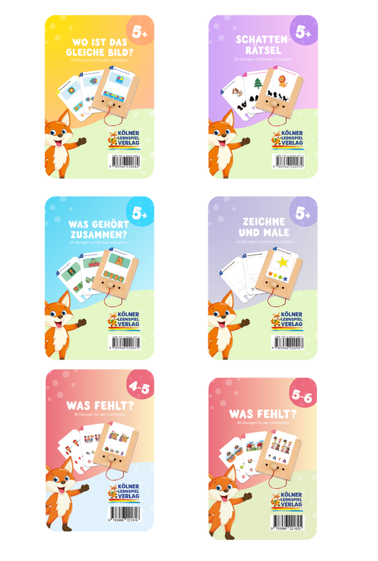 Kartensatz-Set ab 5 Jahren (6 Kartensätze)