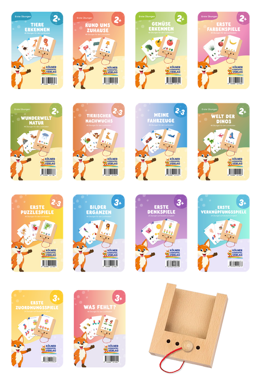 Das große Starterset für die 2-3 Jährigen mit 14 Kartensätzen
