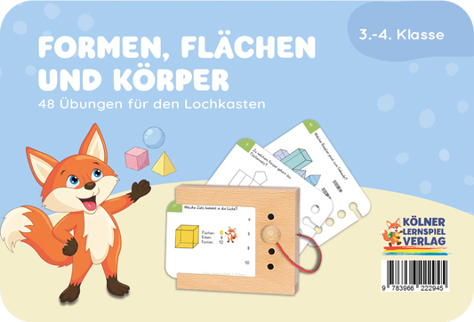 Flächen, Formen und Körper · 3.–4. Klasse · Kartensatz für den Lochkasten