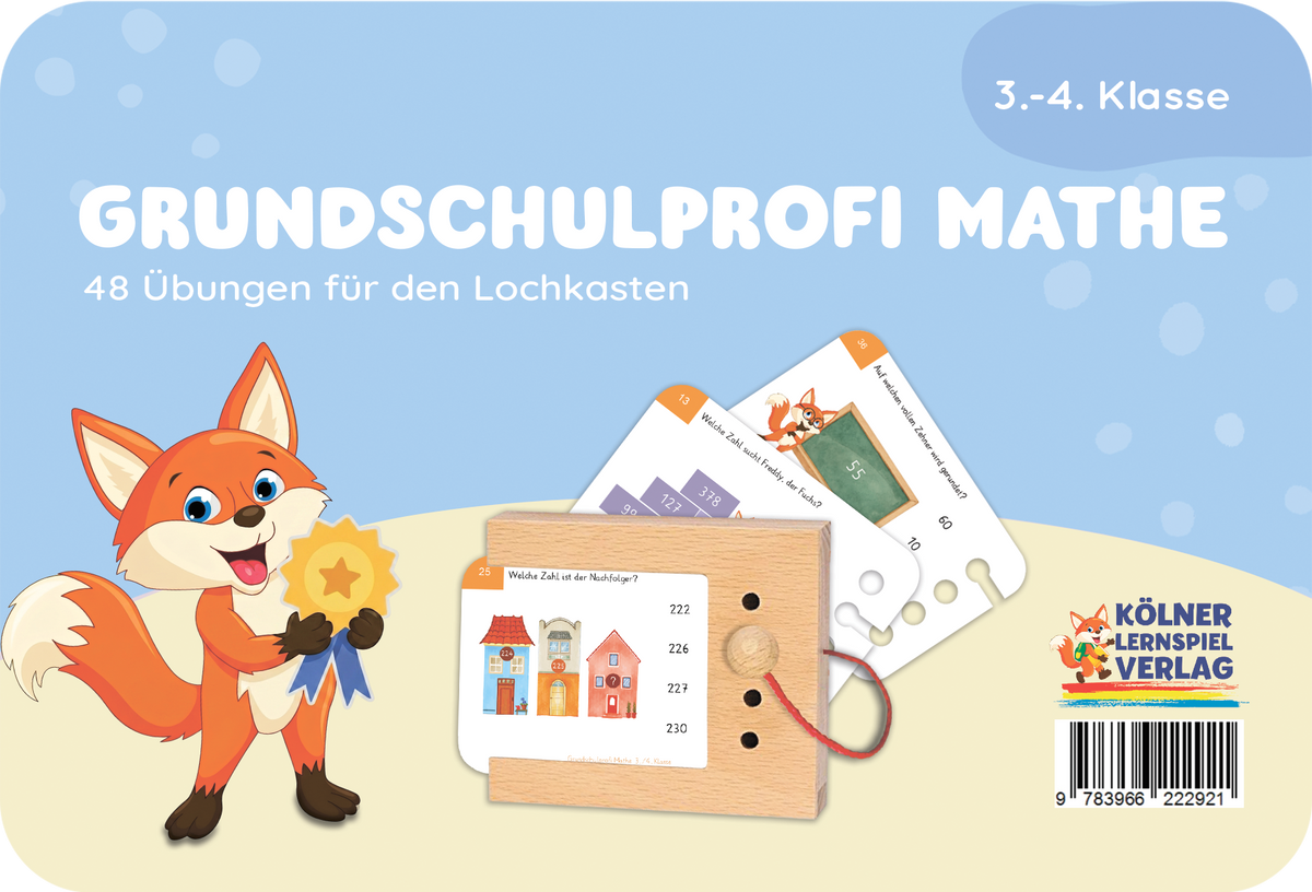 Grundschulprofi Mathe · 3.-4. Klasse · Kartensatz für den Lochkasten