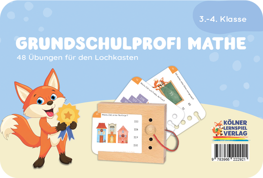 Grundschulprofi Mathe · 3.-4. Klasse · Kartensatz für den Lochkasten