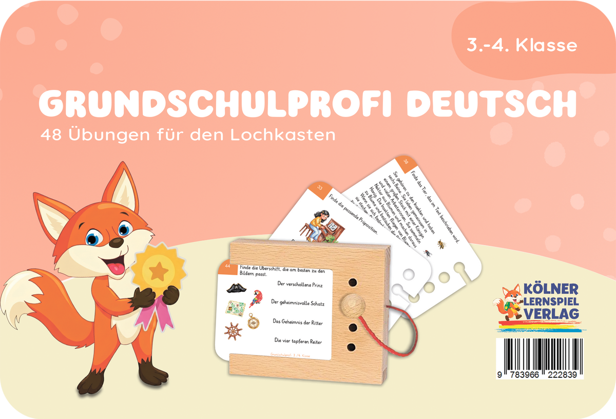 Grundschulprofi Deutsch · 3.–4. Klasse · Kartensatz für den Lochkasten