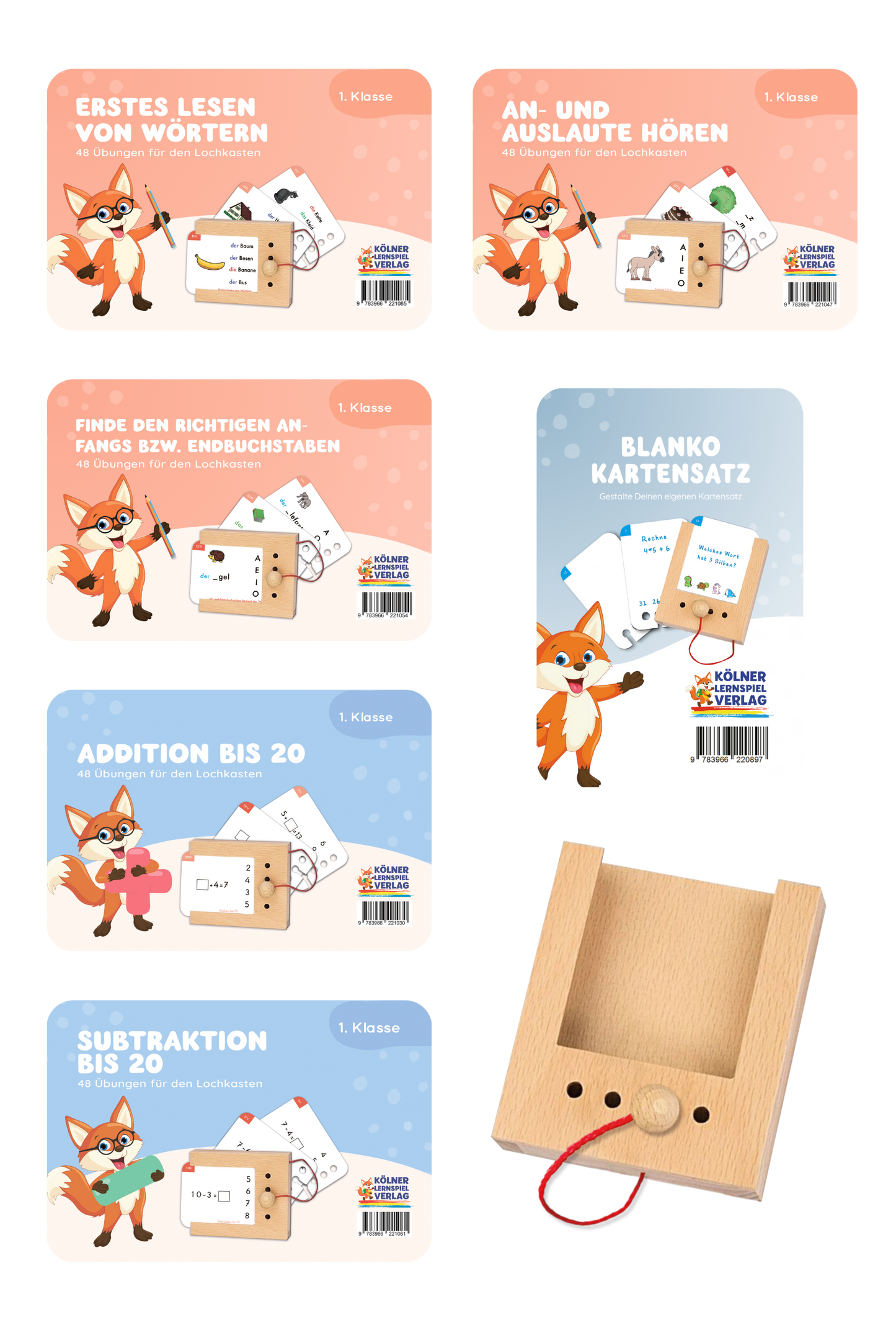 Woodplay Starterset 1st grade: Woodplay + 6 Card Sets