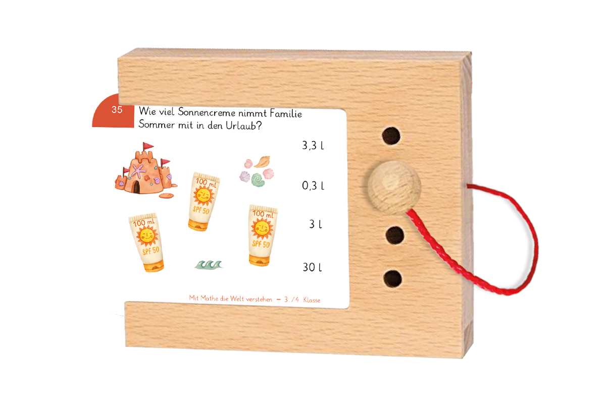 Mit Mathe die Welt verstehen · 3.–4. Klasse · Kartensatz für den Lochkasten