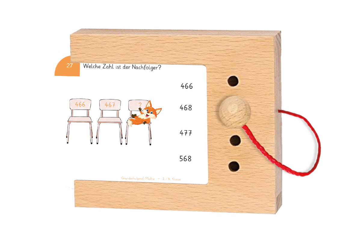 Grundschulprofi Mathe · 3.-4. Klasse · Kartensatz für den Lochkasten