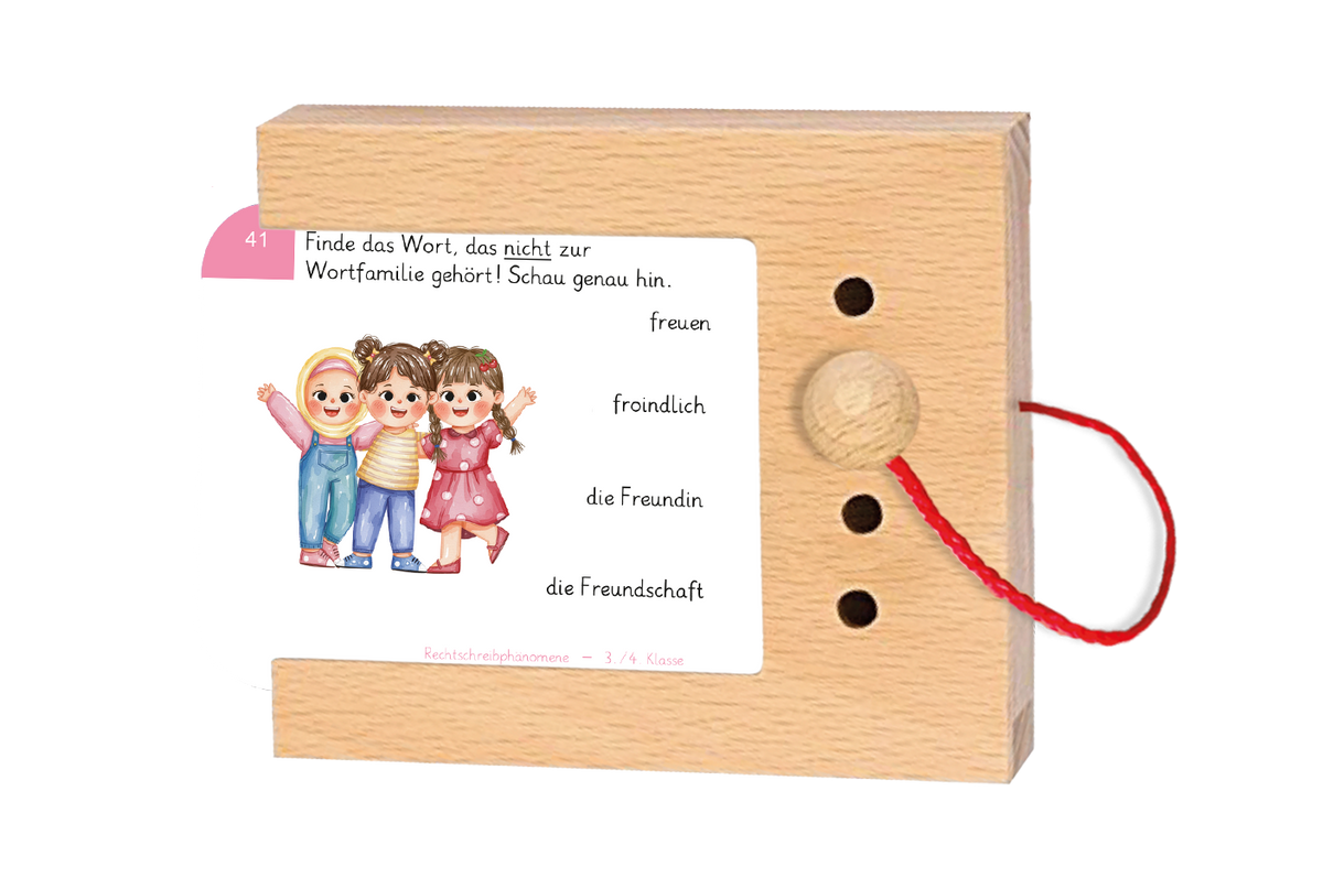 Rechtschreibphänomene II · 3.–4. Klasse · Kartensatz für den Lochkasten